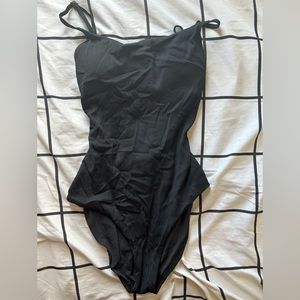 AERIE RIBBED TIE BACK ONE PIECE SWIMSUIT Size small